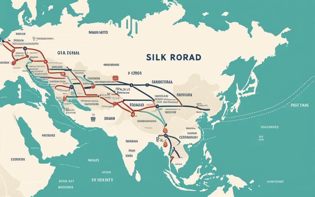 the new silk road map